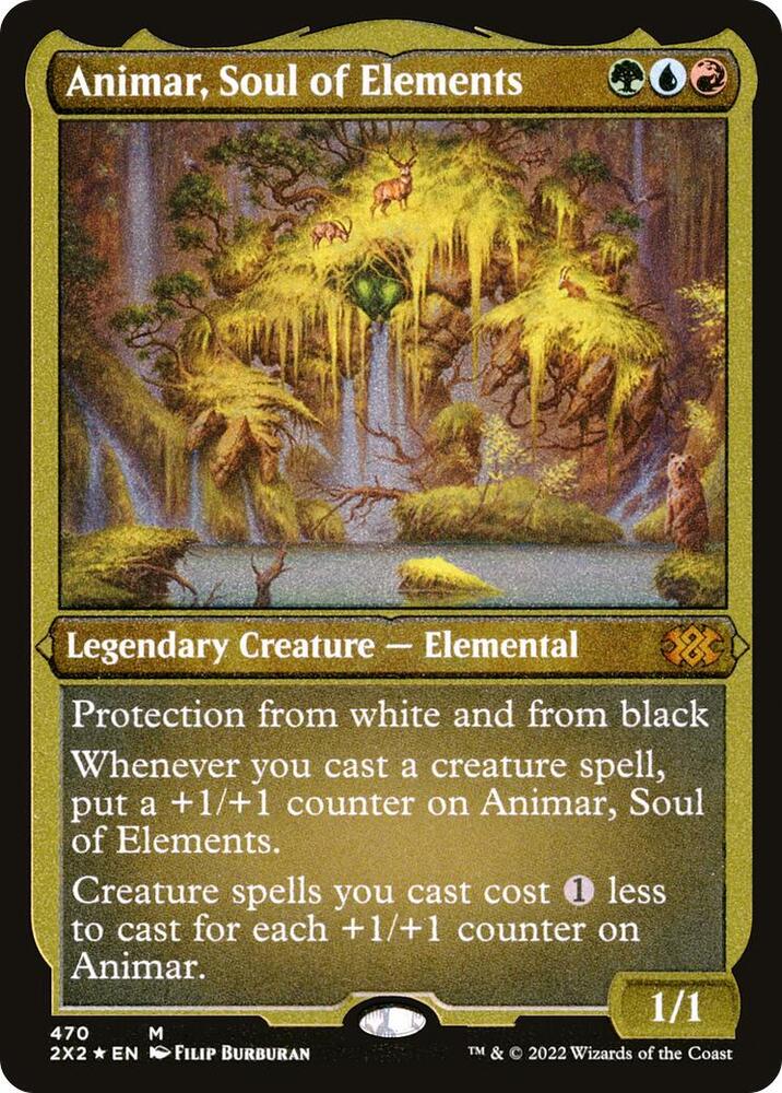 Animar Soul of Elements Foil Etched 470 (Double Masters 2022)  - Foil | Good Games Adelaide SA