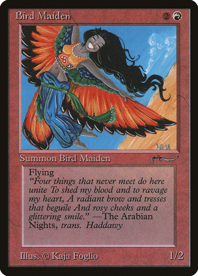 Bird Maiden (Dark Mana Cost) [Arabian Nights] | Good Games Adelaide SA