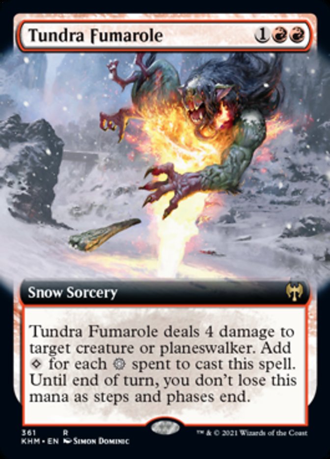 Tundra Fumarole (Extended Art) [Kaldheim] | Good Games Adelaide SA