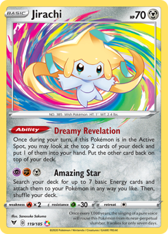 Jirachi (119/185) [Sword & Shield: Vivid Voltage] | Good Games Adelaide SA