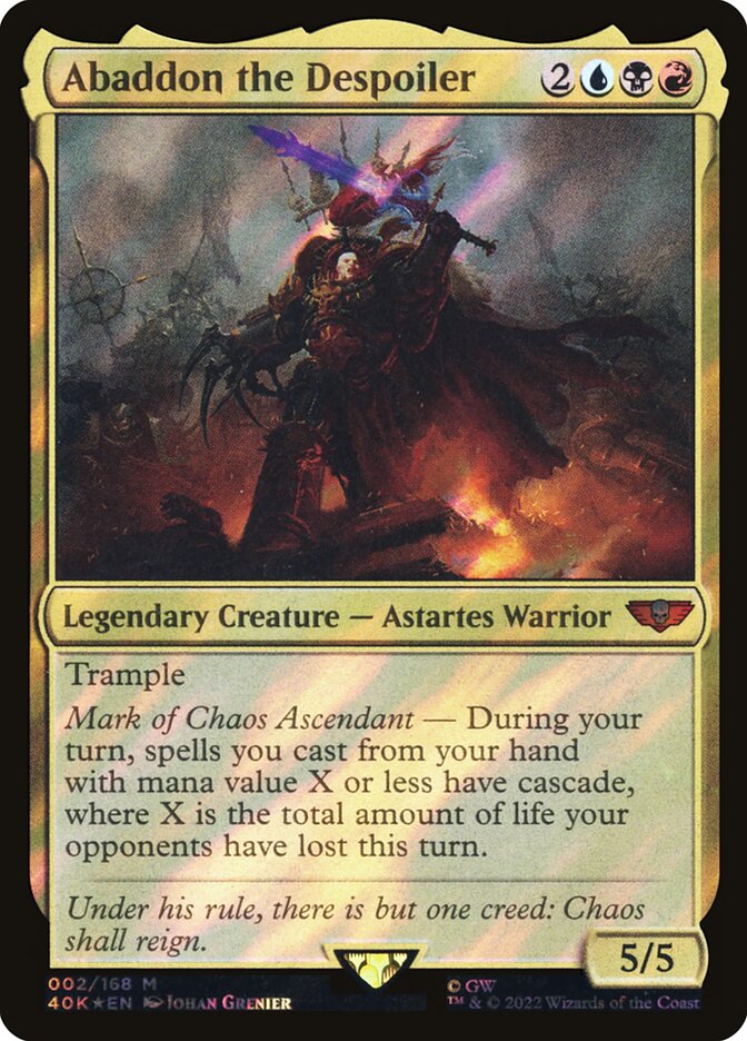 Abaddon the Despoiler 2 (Universes Beyond: Warhammer 40,000)  - Foil | Good Games Adelaide SA