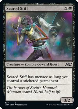 Scared Stiff Galaxy Foil 376 (Unfinity)  - Foil | Good Games Adelaide SA