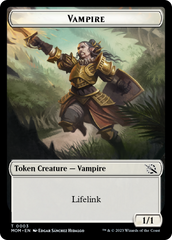 Warrior // Vampire Double-Sided Token [March of the Machine Tokens] | Good Games Adelaide SA