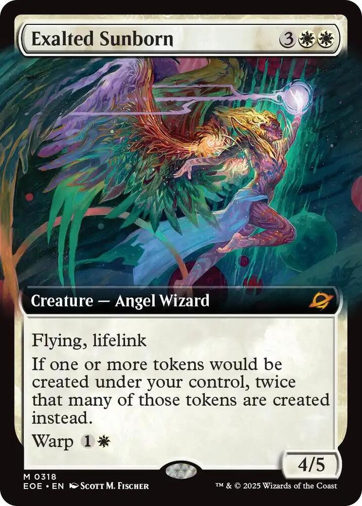 Exalted Sunborn Extended Art 318/276 (Edge of Eternities)  - Extended Art  | Good Games Adelaide SA