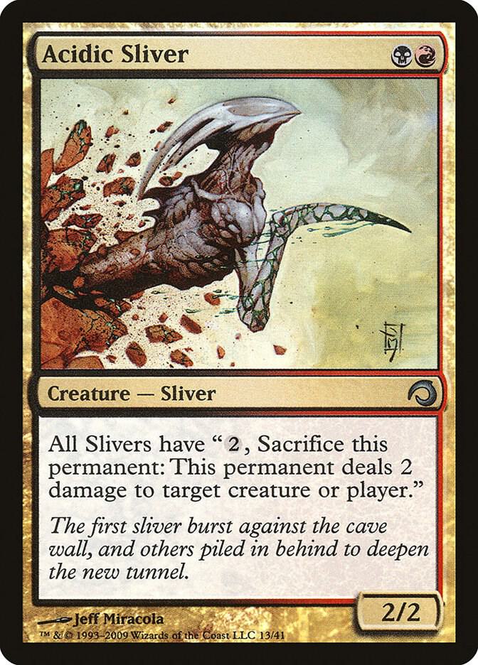 Acidic Sliver 13 (Premium Deck Series: Slivers)  - Foil | Good Games Adelaide SA