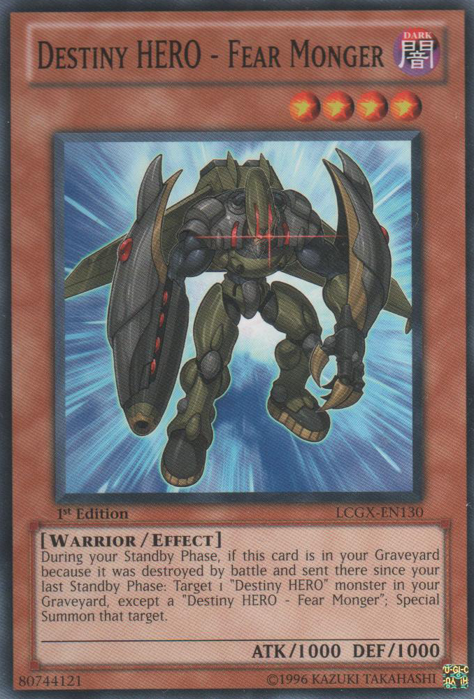 Destiny HERO - Fear Monger [LCGX-EN130] Common | Good Games Adelaide SA