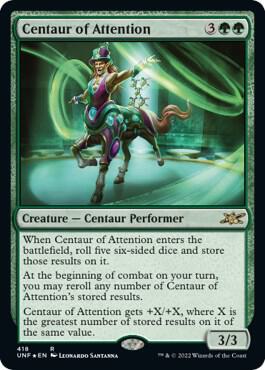 Centaur of Attention Galaxy Foil 418 (Unfinity)  - Foil | Good Games Adelaide SA