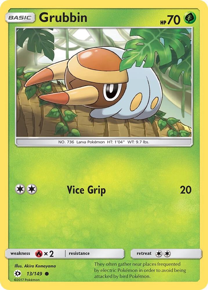Grubbin 13/149 (SM Base Set)  | Good Games Adelaide SA