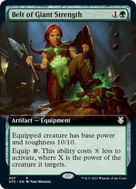 Belt of Giant Strength Extended Art 307 (Commander: Adventures in the Forgotten Realms)  | Good Games Adelaide SA