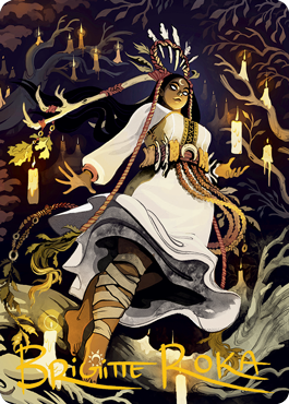 Candlegrove Witch 2 Art Card (Gold-Stamped Signature) [Innistrad: Midnight Hunt Art Series] | Good Games Adelaide SA