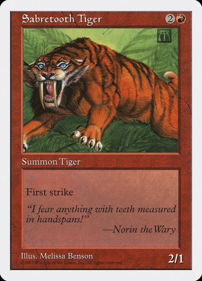 Sabretooth Tiger [Fifth Edition] | Good Games Adelaide SA