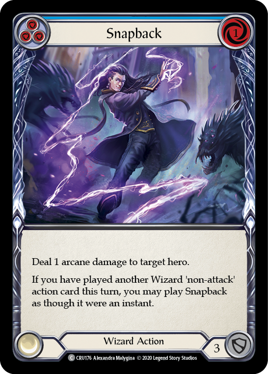 Snapback (Blue) [CRU176] 1st Edition Normal | Good Games Adelaide SA