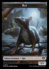 City's Blessing // Rat Double-Sided Token [Commander Masters Tokens] | Good Games Adelaide SA