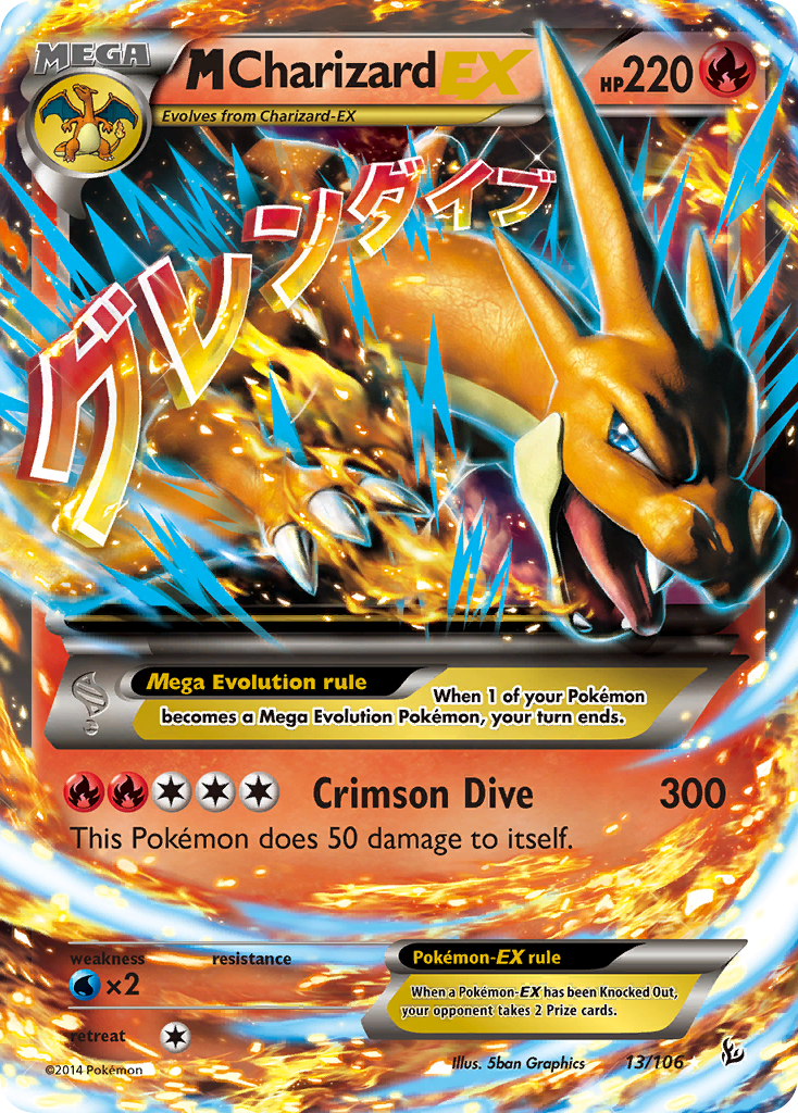 M Charizard EX (13/106) [XY: Flashfire] | Good Games Adelaide SA