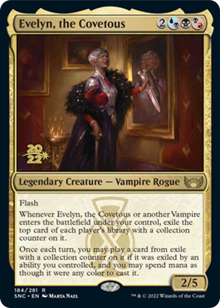 Evelyn the Covetous 184 (Prerelease Cards)  - Foil | Good Games Adelaide SA