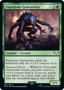 Purestrain Genestealer Surge Foil 97 (Universes Beyond: Warhammer 40,000)  - Foil | Good Games Adelaide SA
