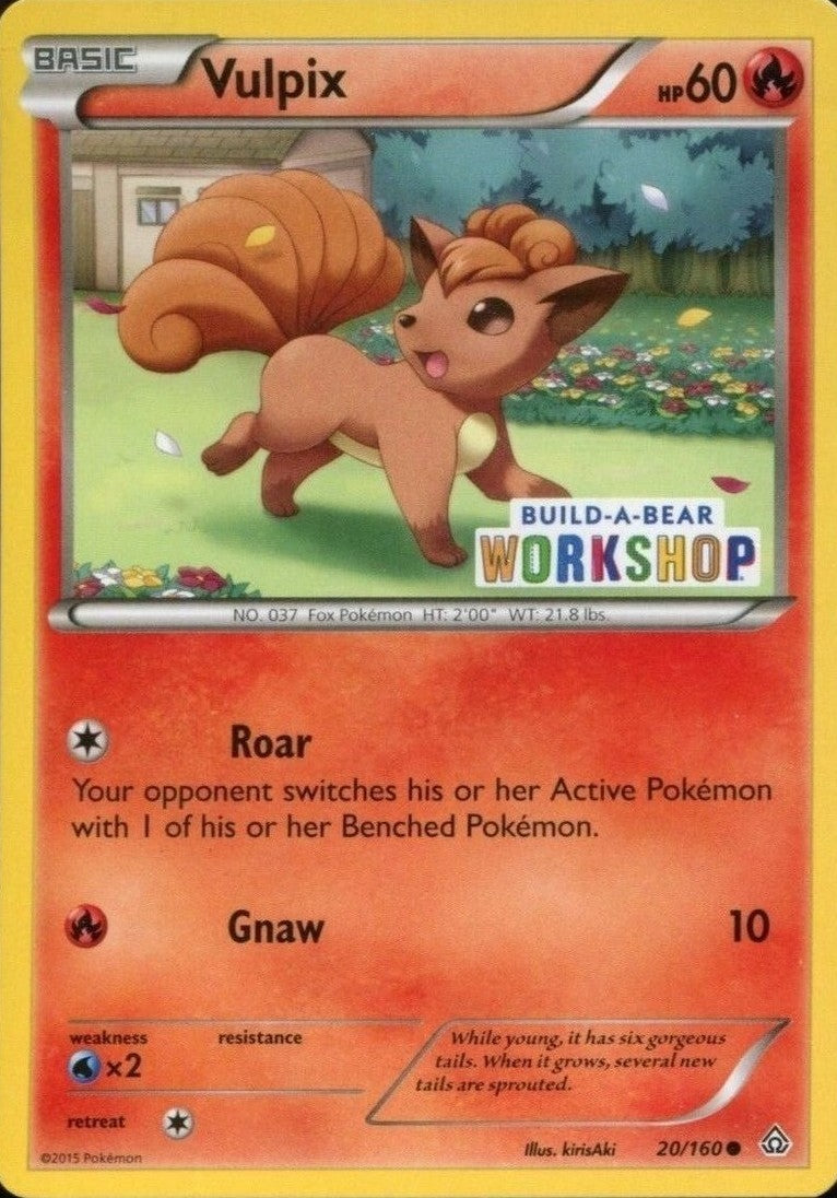 Vulpix (20/160) (Build A Bear Workshop Exclusive) [XY: Primal Clash] | Good Games Adelaide SA