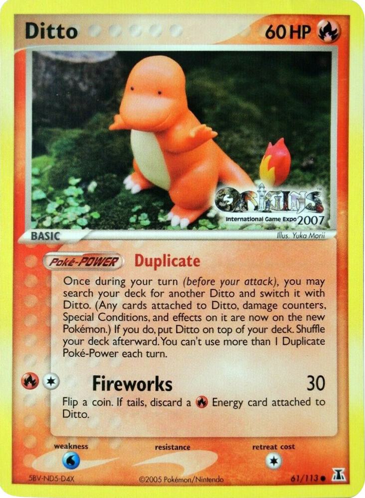 Ditto Origins International Game Expo 2007 61/113 (Nintendo Promos)  | Good Games Adelaide SA