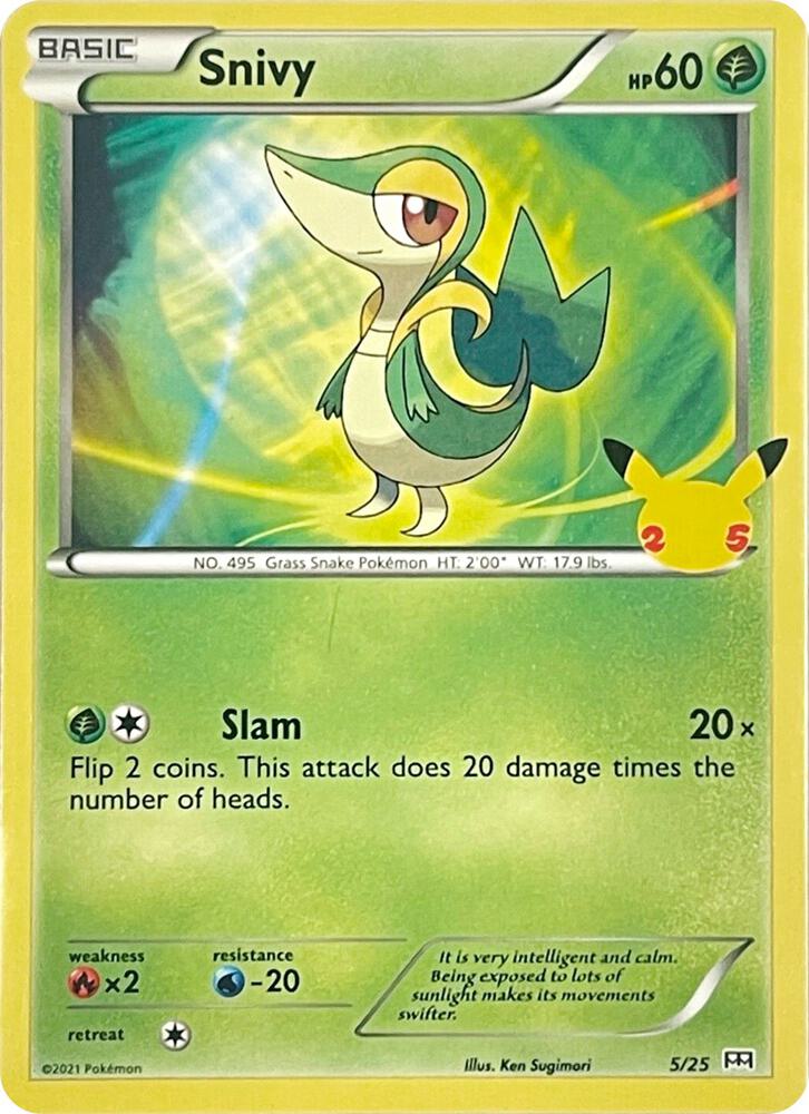 Snivy 005/025 (McDonald's 25th Anniversary Promos)  | Good Games Adelaide SA