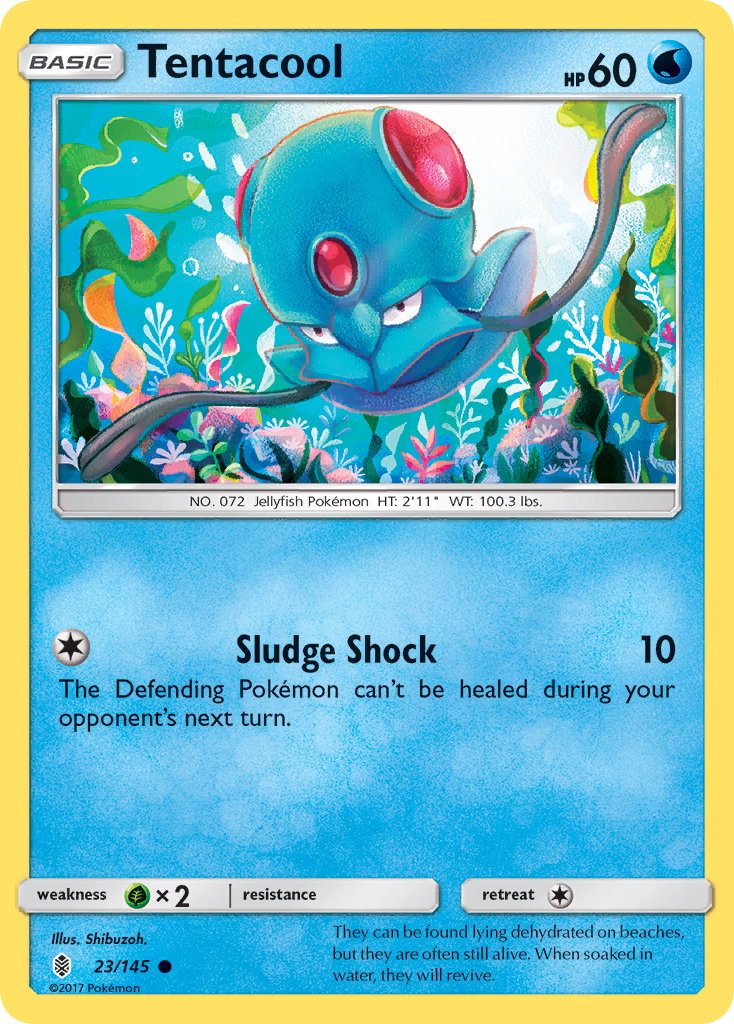 Tentacool (23/145) [Sun & Moon: Guardians Rising] | Good Games Adelaide SA