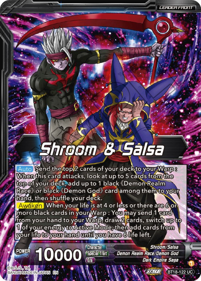 Shroom & Salsa // Demon God Shroom & Salsa, Deadly Genius (BT18-122) [Dawn of the Z-Legends] | Good Games Adelaide SA