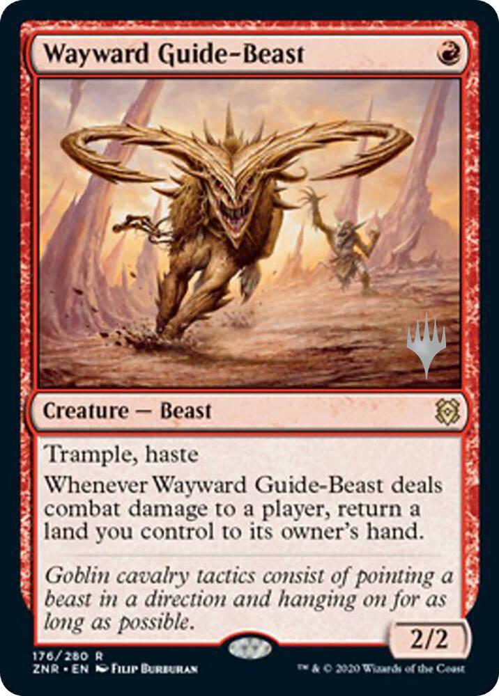Wayward Guide Beast 176 (Promo Pack: Zendikar Rising)  | Good Games Adelaide SA