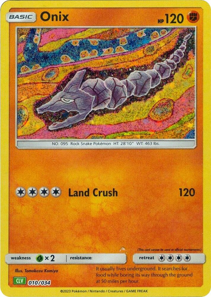 Onix 010/034 (Trading Card Game Classic)  - Holofoil | Good Games Adelaide SA