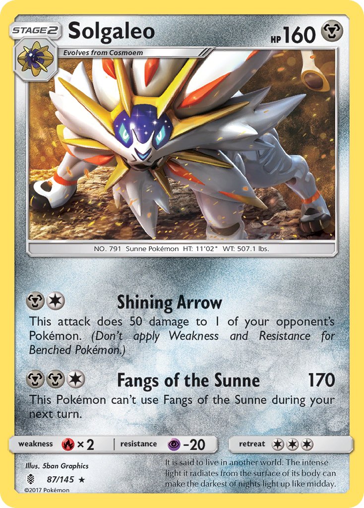 Solgaleo (87/145) (Theme Deck Exclusive) [Sun & Moon: Guardians Rising] | Good Games Adelaide SA