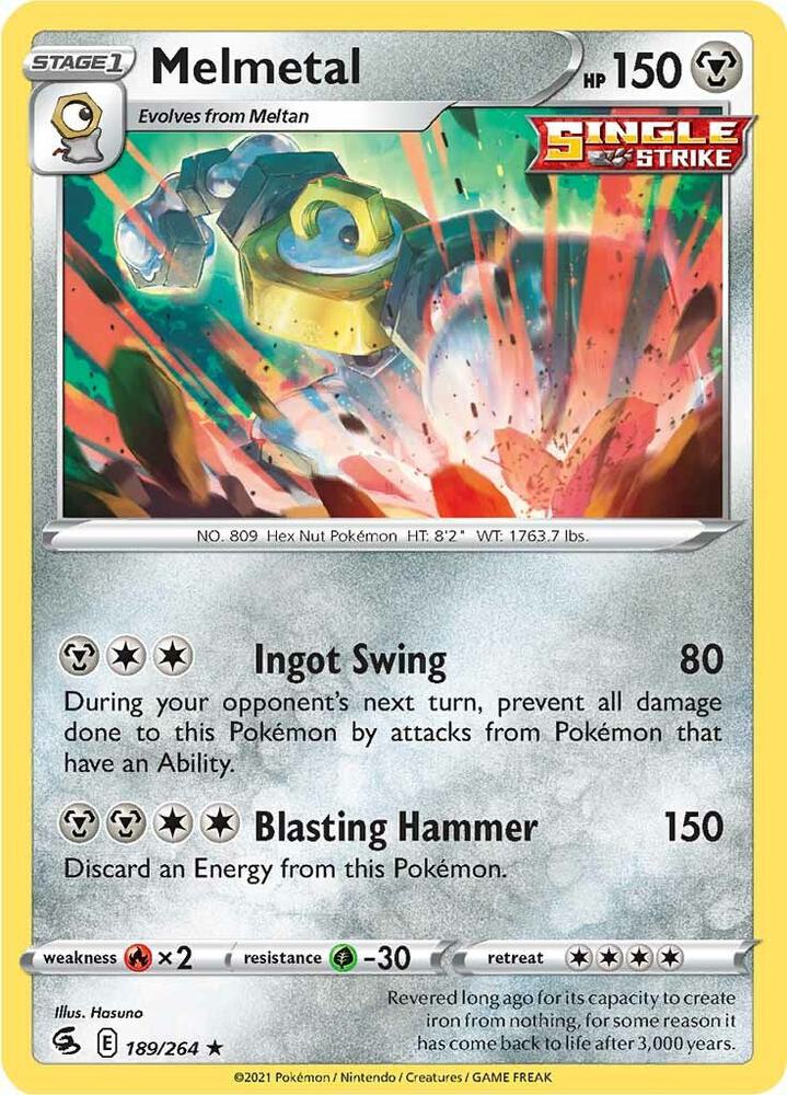 Melmetal 189/264 (SWSH08: Fusion Strike)  - Holofoil | Good Games Adelaide SA