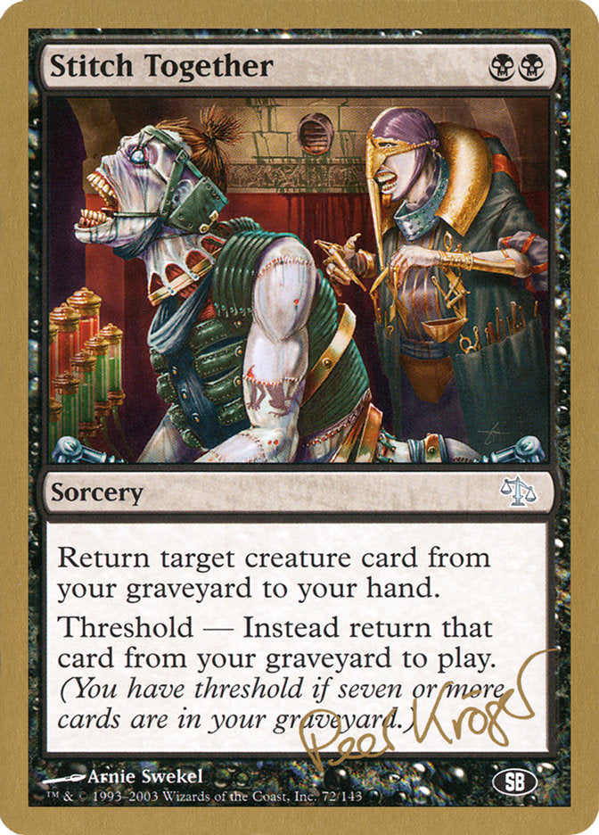 Stitch Together (Peer Kroger) (SB) [World Championship Decks 2003] | Good Games Adelaide SA