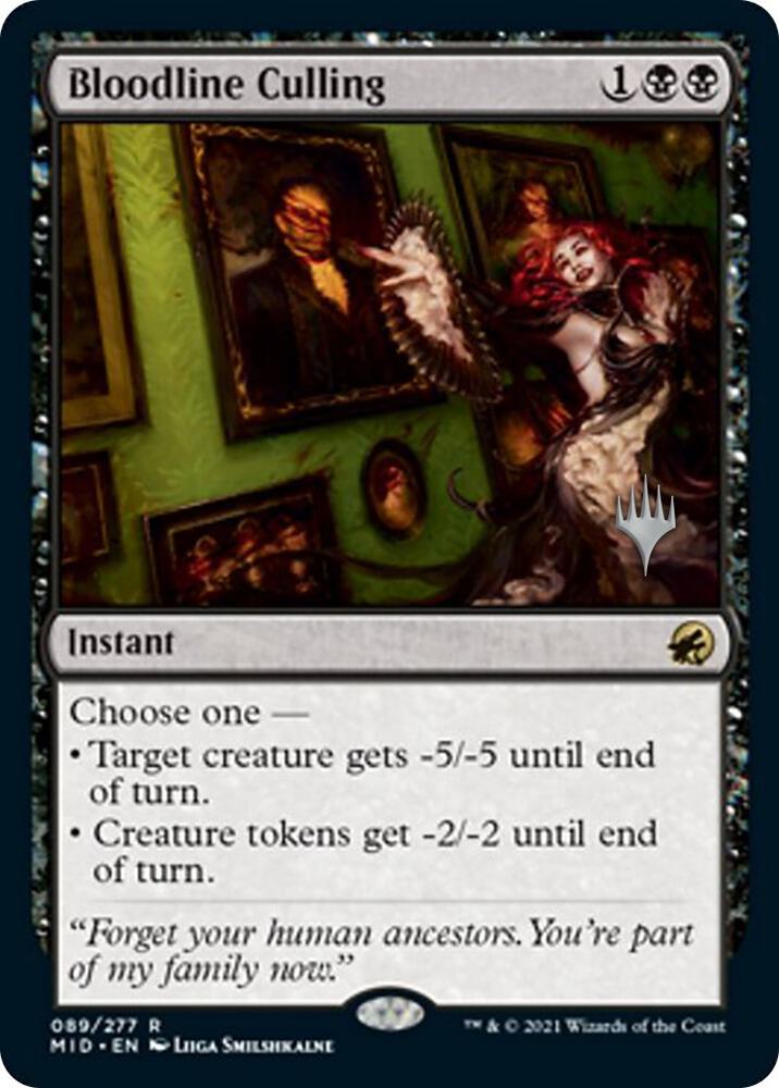 Bloodline Culling 89 (Promo Pack: Innistrad: Midnight Hunt)  - Foil | Good Games Adelaide SA