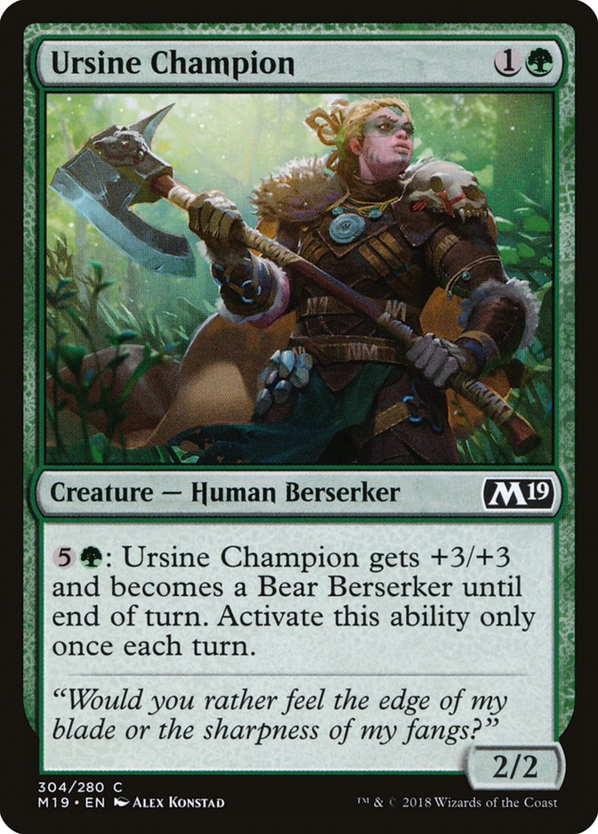 Ursine Champion [Core Set 2019] | Good Games Adelaide SA