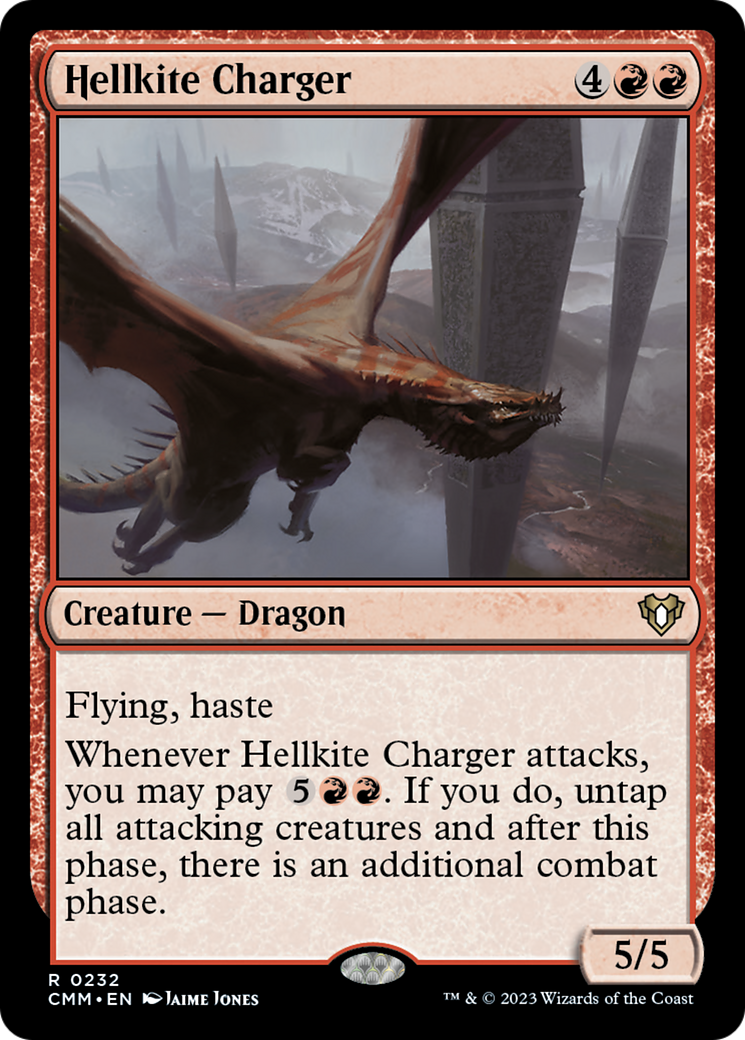 Hellkite Charger (Foil Etched) [Commander Masters] | Good Games Adelaide SA