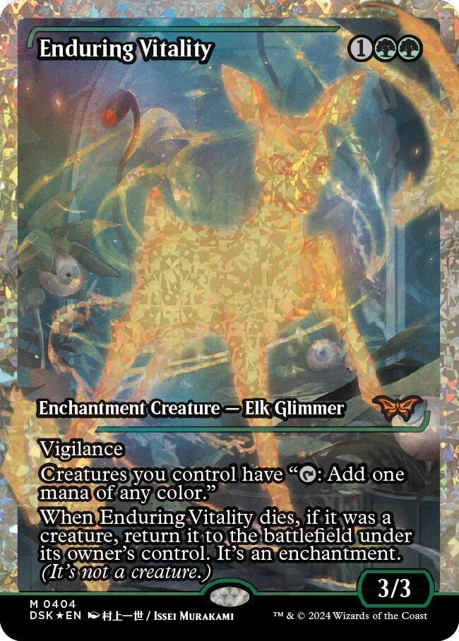 Enduring Vitality 404 (Duskmourn: House of Horror)  - Showcase Fracture Foil | Good Games Adelaide SA