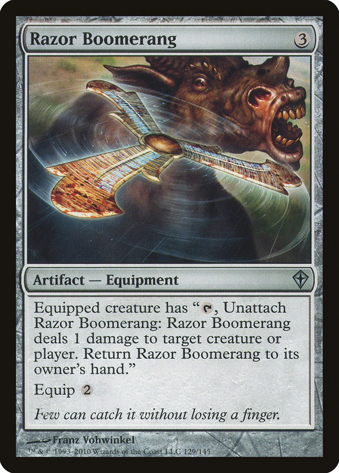 Razor Boomerang 129 (Worldwake)  - Foil | Good Games Adelaide SA
