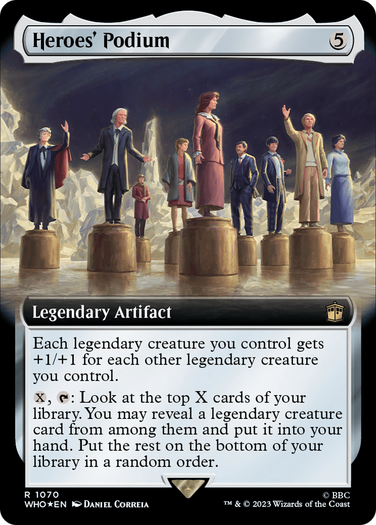 Heroes' Podium (Extended Art) (Surge Foil) [Doctor Who] | Good Games Adelaide SA
