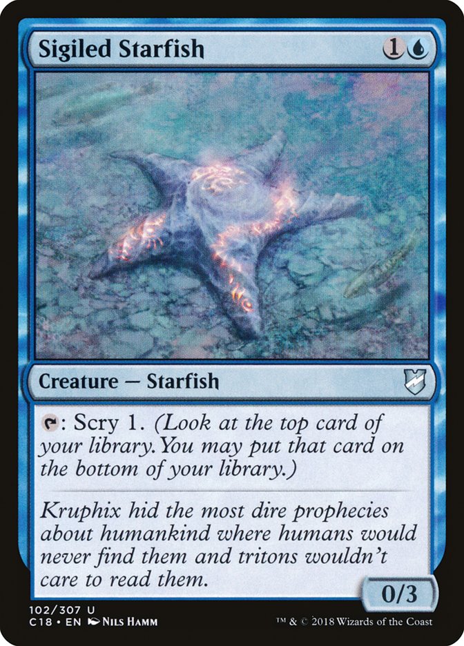 Sigiled Starfish [Commander 2018] | Good Games Adelaide SA