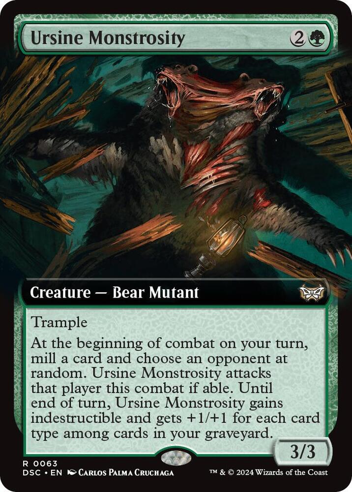 Ursine Monstrosity 63 (Commander: Duskmourn: House of Horror)  | Good Games Adelaide SA