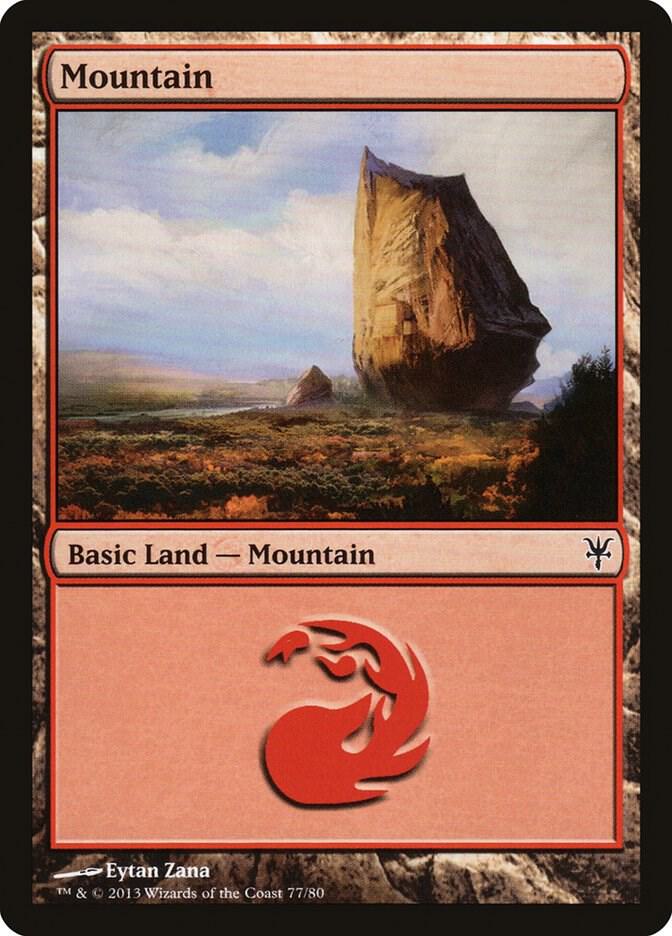 Mountain 77 77 (Duel Decks: Sorin vs. Tibalt)  | Good Games Adelaide SA
