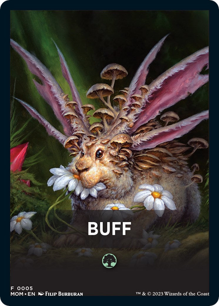 Buff Theme Card [March of the Machine Tokens] | Good Games Adelaide SA