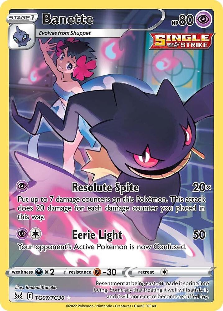Banette TG07/TG30 (SWSH11: Lost Origin Trainer Gallery)  - Holofoil | Good Games Adelaide SA