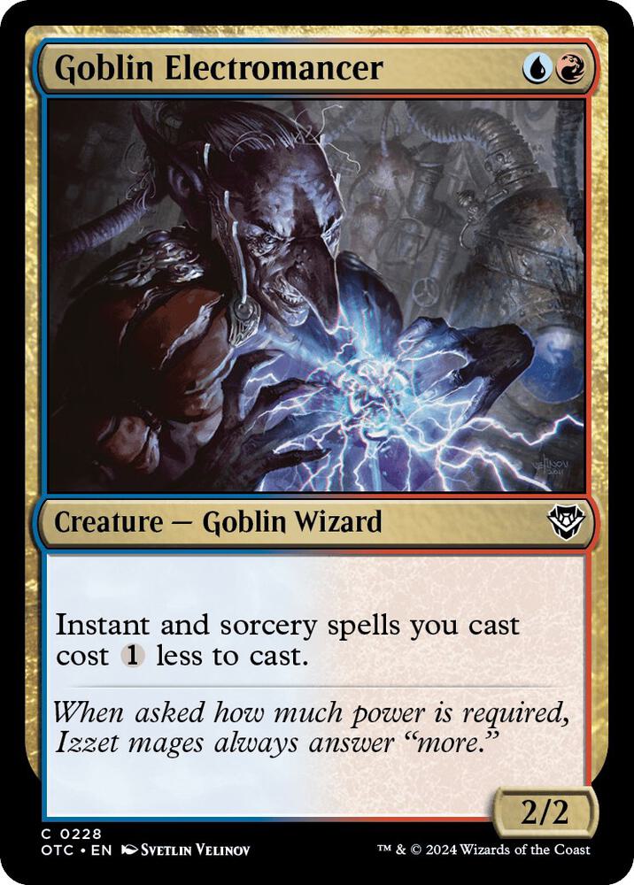 Goblin Electromancer 228 (Commander: Outlaws of Thunder Junction)  | Good Games Adelaide SA