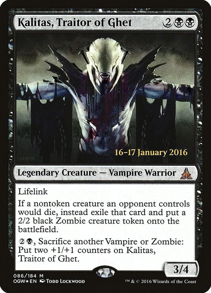 Kalitas Traitor of Ghet 86 (Prerelease Cards)  - Foil | Good Games Adelaide SA