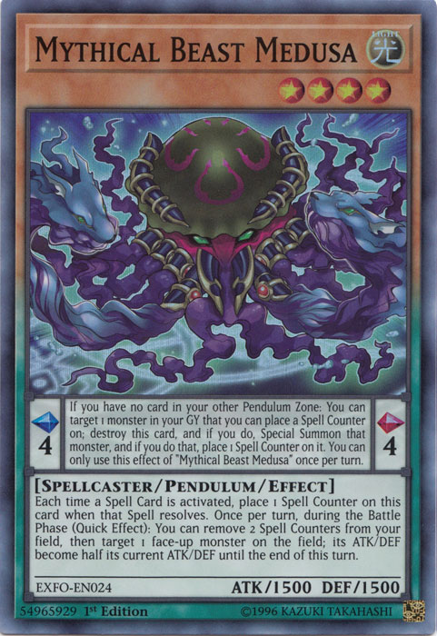 Mythical Beast Medusa [EXFO-EN024] Super Rare | Good Games Adelaide SA