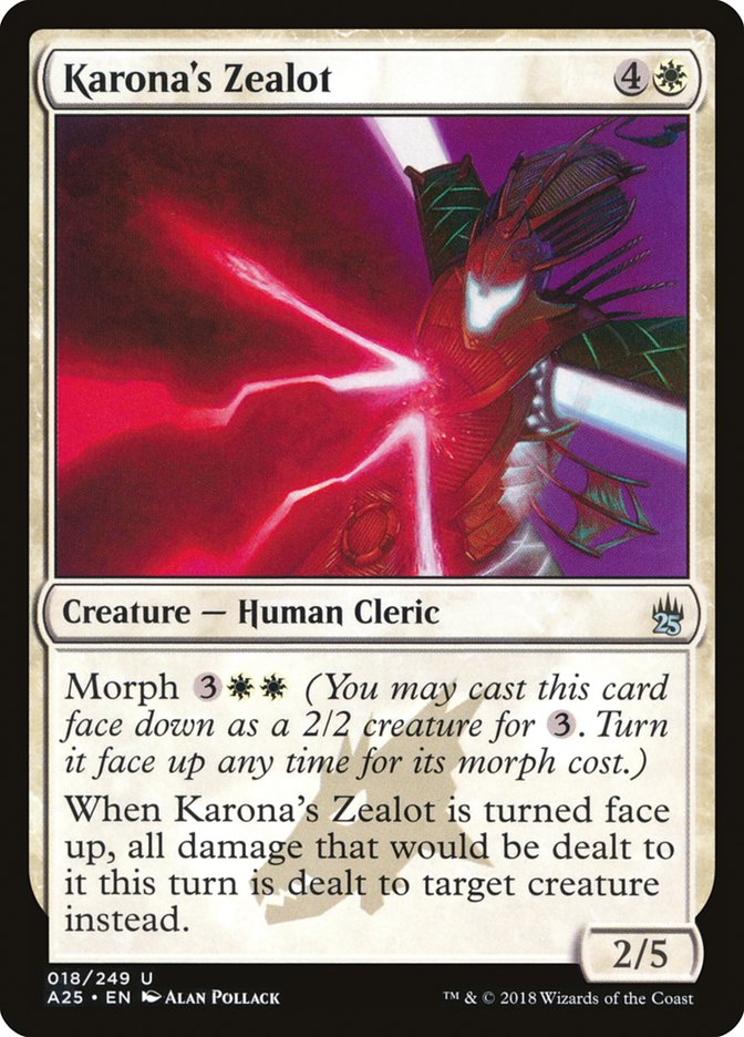 Karona's Zealot 18 (Masters 25)  - Foil | Good Games Adelaide SA