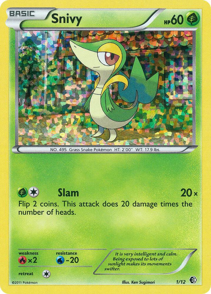 Snivy 001/012 (McDonald's Promos 2011)  - Holofoil | Good Games Adelaide SA