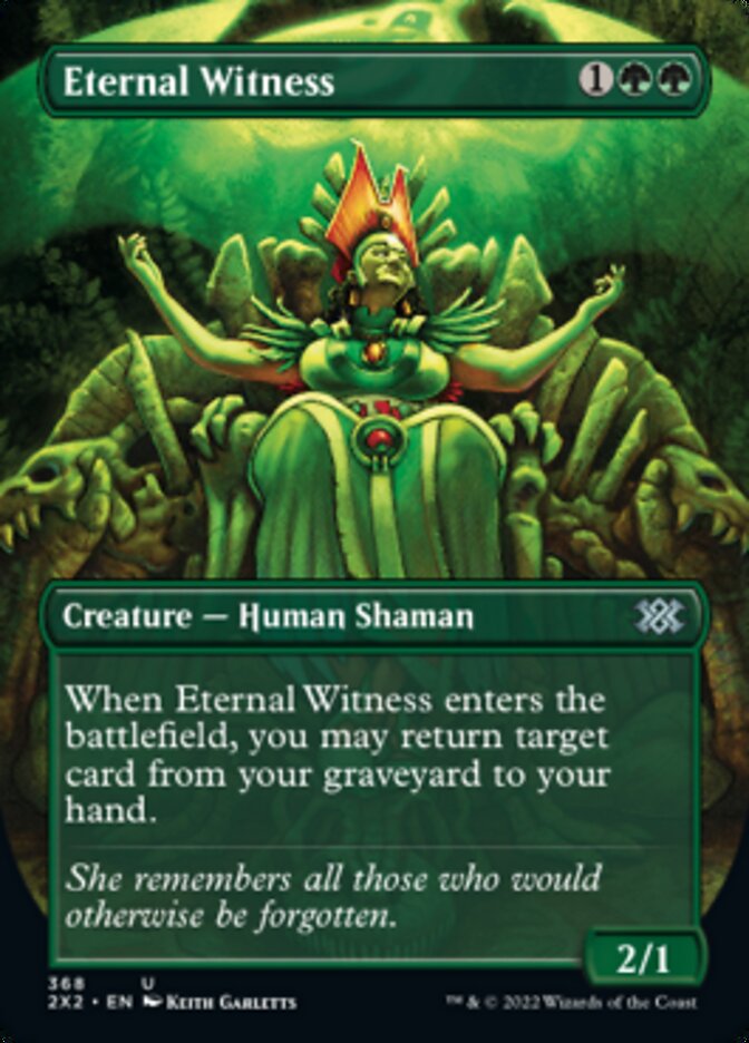 Eternal Witness (Borderless Alternate Art) [Double Masters 2022] | Good Games Adelaide SA