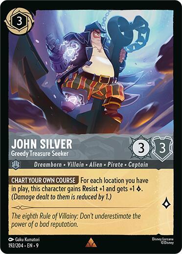 John Silver Greedy Treasure Seeker 192/204 (Fabled)  | Good Games Adelaide SA