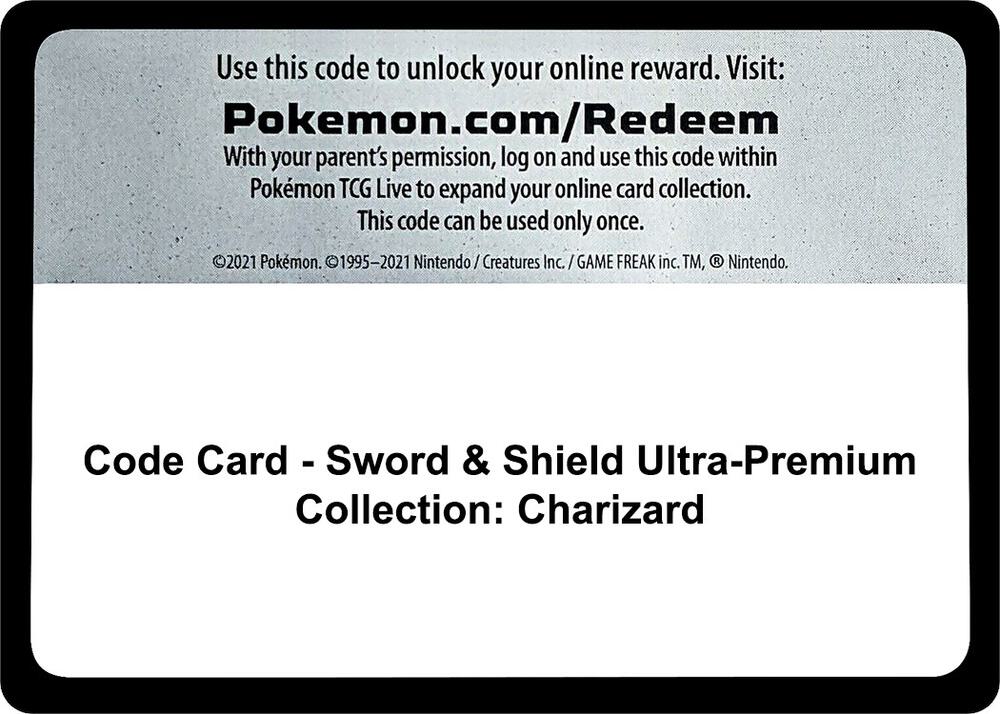 Code Card Sword and Shield Ultra Premium Collection Charizard  (Miscellaneous Cards & Products)  | Good Games Adelaide SA
