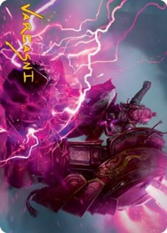 Voltage Surge Art Card Gold Stamped Signature 15 (Art Series: Kamigawa: Neon Dynasty)  | Good Games Adelaide SA